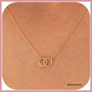 14K Gold Plated Pendant Necklace with 16.5 Inch Chain